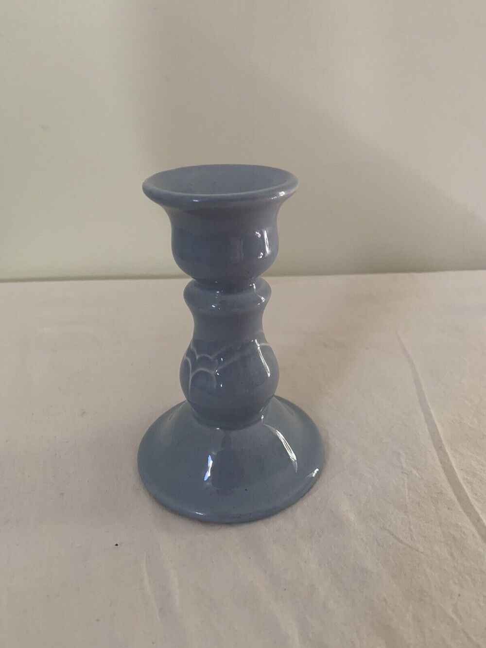 Pfaltzgraff Candlestick Holder Gazebo Blue 5" Tall Collectible Home Decor